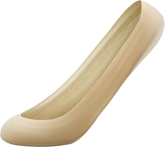 Double invisible lining socks for women's cotton nylon boat shaped socks with anti slip properties (6 Pairs)